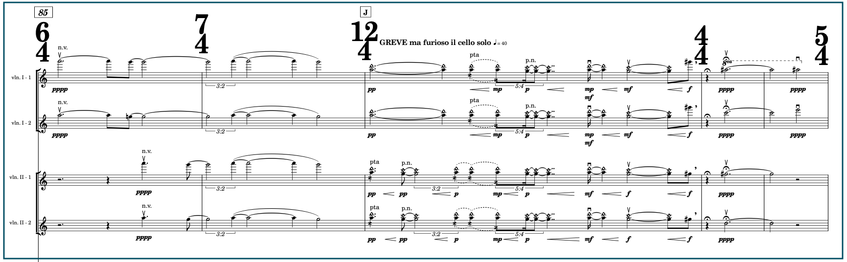 Specchi Invisibili per orchestra d’archi [2025]